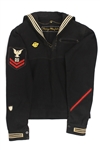 1939-45 Garry Wasylak WWII Navy Shirt w/ Ruptured Duck Patch (MEARS LOA)