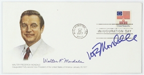 1970's-80's Walter Mondale 42nd Vice President of the United States 22 x 32 Framed Display w/ Signed Photo, First Day Envelopes & More (JSA)