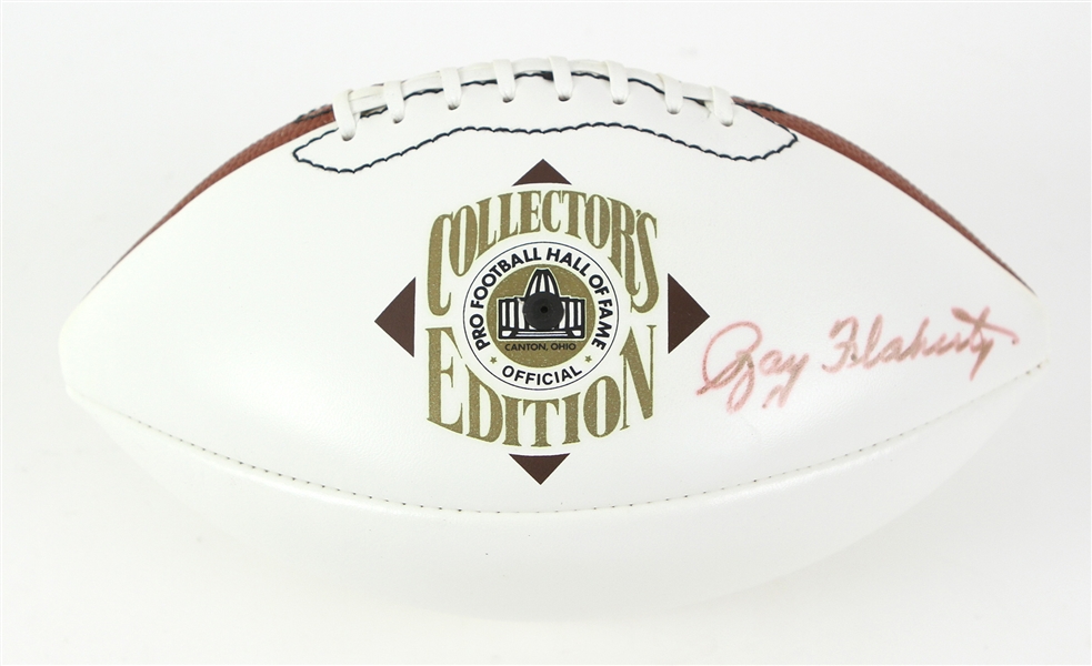 1989-93 Ray Flaherty New York Yankees/Giants Signed Football (Pro Football HOF COA)