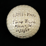 1966 Willie Mays San Francisco Giants DX Tourney 3 Golf Ball (MEARS LOA)
