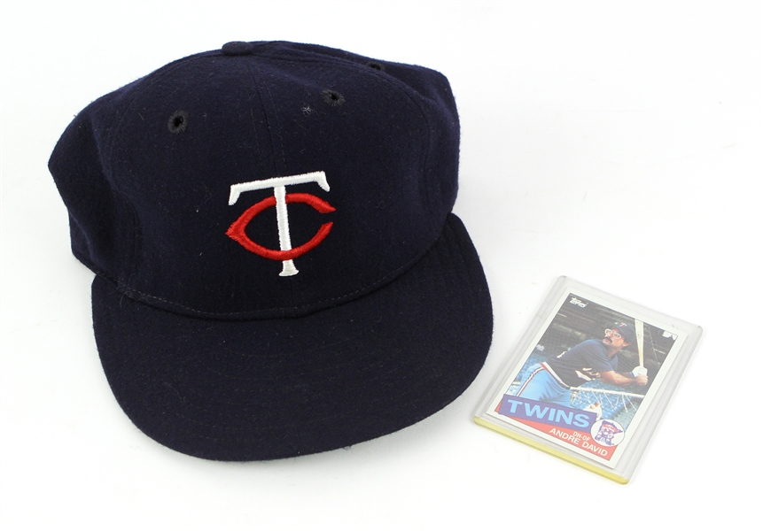 1984 Andre David Minnesota Twins Game Worn Cap (MEARS LOA)