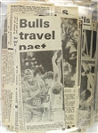 1984-85 Michael Jordan Chicago Bulls Rookie Season Newspaper Clippings