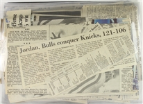 1984-85 Michael Jordan Chicago Bulls Rookie Season Newspaper Clippings