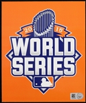 2015 New York Mets Kansas City Royals Citi Field 5" x 6" World Series Locker Tag (MEARS LOA/MLB Hologram) 