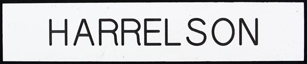 1972 Bud Harrelson New York Mets Shea Stadium 2" x 10" Locker Room Nameplate (MEARS LOA)