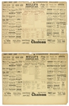 1946 St. Louis Cardinals Boston Red Sox World Series Game 4 Box Score Printed on 14" x 18" Placemat