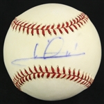 1987-89 Mario Andretti Champion Race Car Driver Signed ONL Giamatti Baseball (JSA)