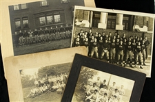 1890s-1930s Baseball Football Original Photography Collection - Lot of 4