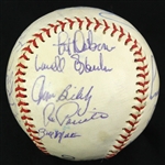 1977 Vintage Team Signed Cleveland Indians Baseball (JSA)