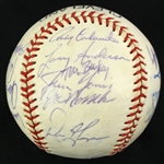 1977 Vintage Team Signed Cleveland Indians Baseball (JSA)
