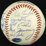 1977 Vintage Team Signed Cleveland Indians Baseball (JSA)