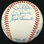 1980 Seattle Mariners Team Signed OAL MacPhail Baseball w/ 19 Signatures Including Vada Pinson, Mario Mendoza, Floyd Bannister & More (JSA)