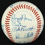 1980 Seattle Mariners Team Signed OAL MacPhail Baseball w/ 19 Signatures Including Vada Pinson, Mario Mendoza, Floyd Bannister & More (JSA)