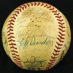 1981 New York Mets Team Signed ONL Feeney Baseball w/ 29 Signatures Including Bob Gibson, Mike Scott, Rusty Staub, Mookie Wilson & More (JSA)
