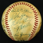 1981 New York Mets Team Signed ONL Feeney Baseball w/ 29 Signatures Including Bob Gibson, Mike Scott, Rusty Staub, Mookie Wilson & More (JSA)