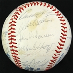 1980 Minnesota Twins Team Signed OAL MacPhail Baseball w/ 27 Signatures Including Roy Smalley, Camilo Pascual, Jerry Koosman, KT Landreaux & More (JSA)