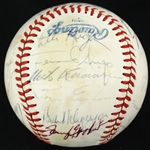 1980 Minnesota Twins Team Signed OAL MacPhail Baseball w/ 27 Signatures Including Roy Smalley, Camilo Pascual, Jerry Koosman, KT Landreaux & More (JSA)