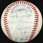 1980 Minnesota Twins Team Signed OAL MacPhail Baseball w/ 27 Signatures Including Roy Smalley, Camilo Pascual, Jerry Koosman, KT Landreaux & More (JSA)