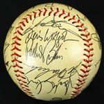 1980 San Francisco Giants Team Signed Baseball w/ 20 Signatures Including Vida Blue, Jack Clark, John Montefusco & More (JSA)
