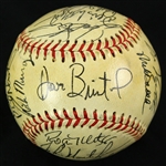 1980 San Francisco Giants Team Signed Baseball w/ 20 Signatures Including Vida Blue, Jack Clark, John Montefusco & More (JSA)