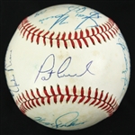 1980 Texas Rangers Team Signed OAL MacPhail Baseball w/ 19 Signatures Including Fergie Jenkins, Buddy Bell, Rusty Staub & More (JSA)
