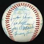 1980 Texas Rangers Team Signed OAL MacPhail Baseball w/ 19 Signatures Including Fergie Jenkins, Buddy Bell, Rusty Staub & More (JSA)