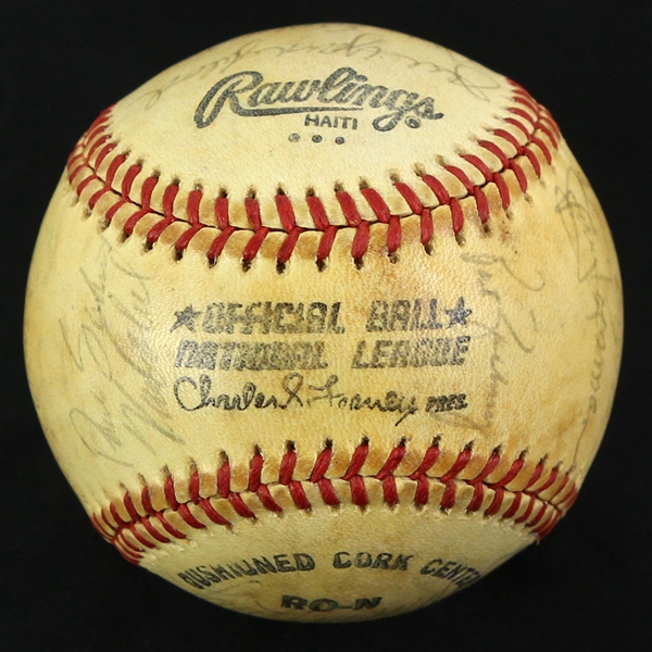 1978 New York Mets Team Signed ONL Feeney Baseball w/ 23 Signatures Including Joe Torre, Pat Zachry, Jerry Koosman, Joel Youngblood & More (JSA)