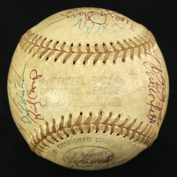 1977-78 Atlanta Braves Team Signed ONL Feeney Baseball w/ 26 Signatures Including Bobby Cox, Glenn Hubbard, Joe Nolan, Biff Pocoroba & More (JSA)