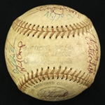 1977-78 Atlanta Braves Team Signed ONL Feeney Baseball w/ 26 Signatures Including Bobby Cox, Glenn Hubbard, Joe Nolan, Biff Pocoroba & More (JSA)