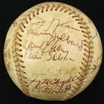 1977-78 Atlanta Braves Team Signed ONL Feeney Baseball w/ 26 Signatures Including Bobby Cox, Glenn Hubbard, Joe Nolan, Biff Pocoroba & More (JSA)