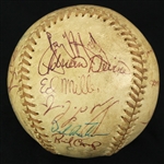 1977-78 Atlanta Braves Team Signed ONL Feeney Baseball w/ 26 Signatures Including Bobby Cox, Glenn Hubbard, Joe Nolan, Biff Pocoroba & More (JSA)