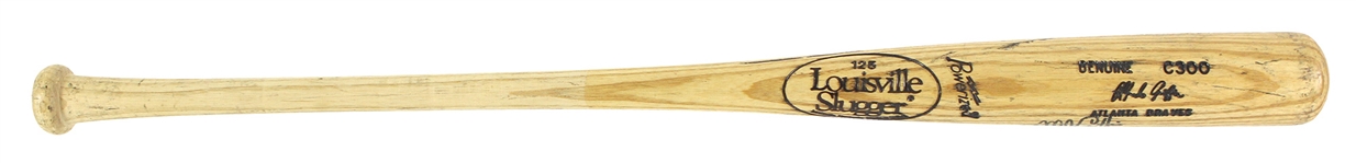 1994 Alfredo Griffin Atlanta Braves Signed Louisville Slugger Professional Model Bat (MEARS LOA/JSA)