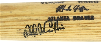 1994 Alfredo Griffin Atlanta Braves Signed Louisville Slugger Professional Model Bat (MEARS LOA/JSA)