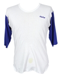 1980's-90's Milwaukee Brewers Apparel Collection - Lot of 2 w/ #16 Batting Practice Jersey & Robin Yount Undershirt (MEARS LOA)