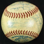 1947 Boston Red Sox Team Signed OAL Harridge Baseball w/ 26 Signatures Including Ted Williams (Clubhouse), Dom DiMaggio, Joe Cronin, Bobby Doerr & More (JSA)