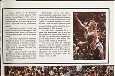 1977 Larry Bird Indiana State Sycamores Yearbook