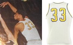 1966-1967 Lew Alcindor UCLA Game Worn Home Jersey (MEARS A10) Direct from the UCLA Team Assistant