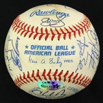 1998 Cleveland Indians Team Signed OAL Baseball (JSA)