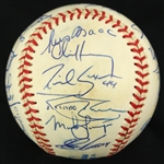 1998 Cleveland Indians Team Signed OAL Baseball (JSA)