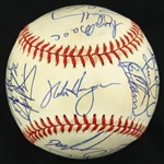 1998 Cleveland Indians Team Signed OAL Baseball (JSA)