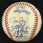 1998 Cleveland Indians Team Signed OAL Baseball (JSA)