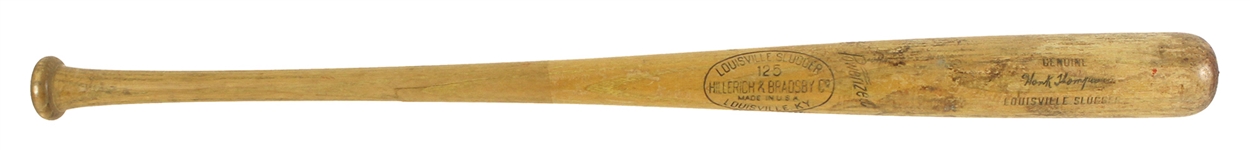 1950-56 Hank Thompson New York Giants H&B Louisville Slugger Professional Model Game Used Bat (MEARS LOA)