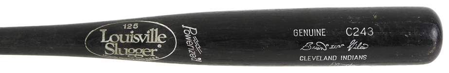 1995-97 Brian Giles Cleveland Indians Signed Louisville Slugger Professional Model Game Used Bat (MEARS LOA/JSA)