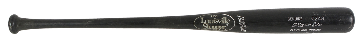 1995-97 Brian Giles Cleveland Indians Signed Louisville Slugger Professional Model Game Used Bat (MEARS LOA/JSA)