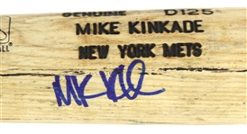 1999-2000 Mike Kinkade New York Mets Signed Louisville Slugger Professional Model Game Used Bat (MEARS LOA/JSA)