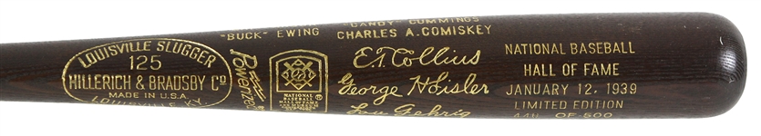 1939 MLB Hall of Fame Induction Class H&B Louisville Slugger Commemorative Bat 446/500
