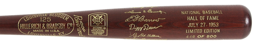 1953 Hall of Fame Induction Class H&B Louisville Slugger Commemorative Bat 446/500 