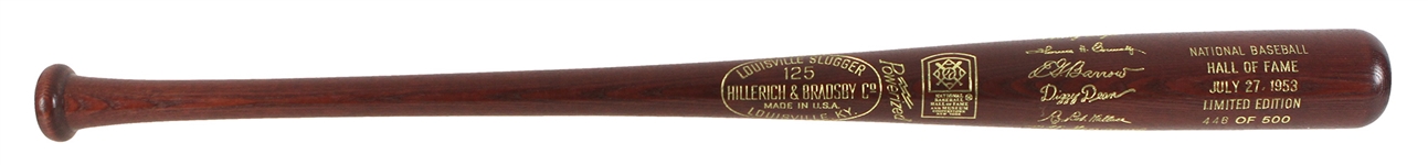 1953 Hall of Fame Induction Class H&B Louisville Slugger Commemorative Bat 446/500 