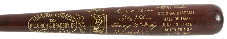 1946 MLB Hall of Fame Induction Class Louisville Slugger Commemorative Bat 446/500