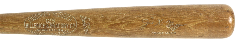 1946 Joe DiMaggio New York Yankees H&B Louisville Slugger Professional Model Team Index Bat (MEARS A8 & PSA/DNA)